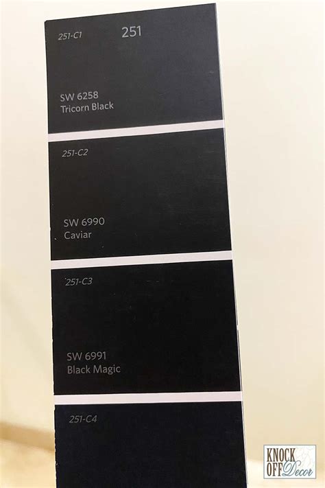 Creating a Timeless Look with Sherwin Williams Black Magic